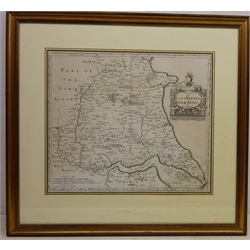  'The East Riding of Yorkshire', 17th century map by Robert Morden 37cm x 43cm  