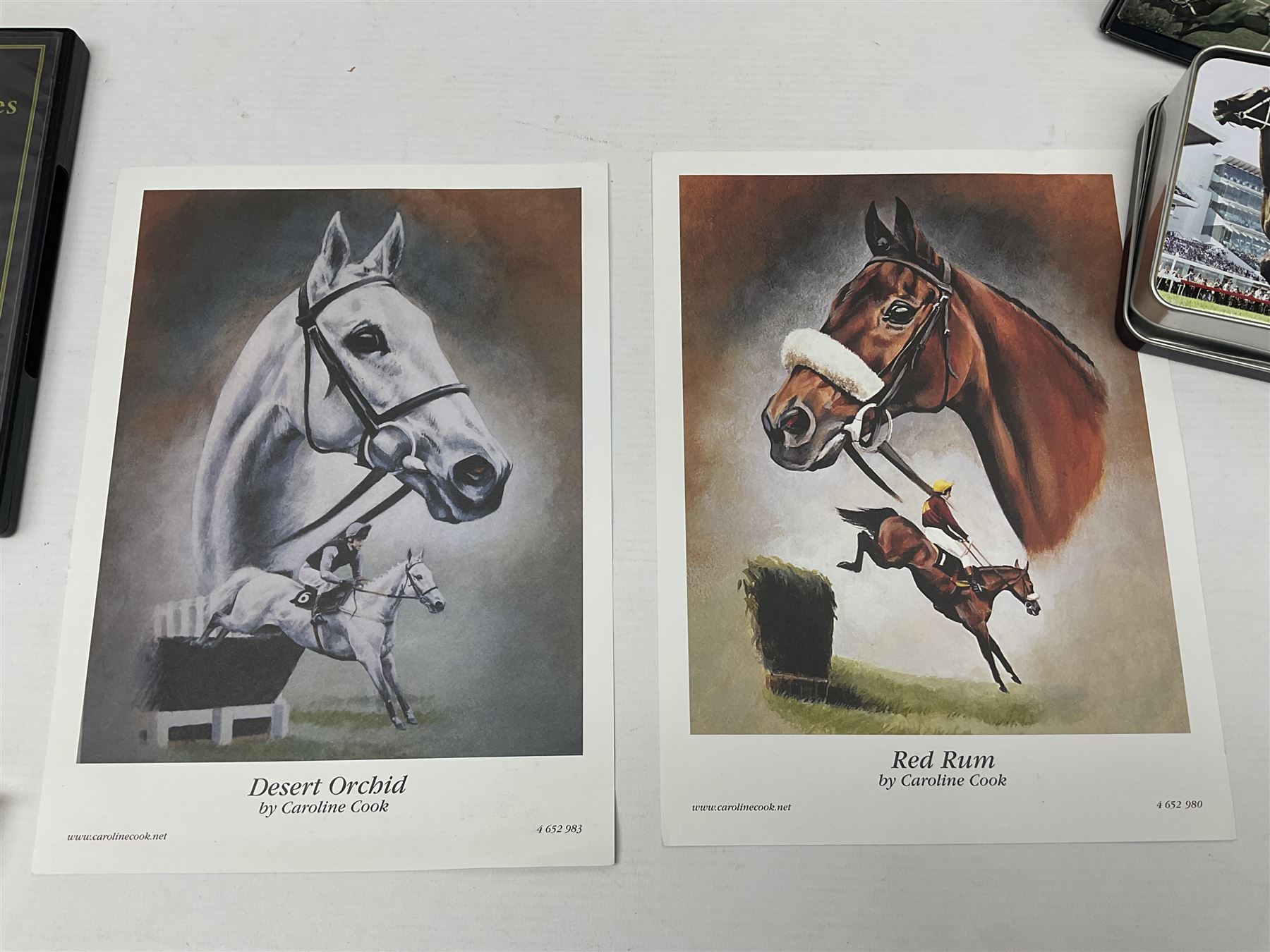 Atlas Editions pewter racehorses, to include Sea Bird, Kauto star etc  