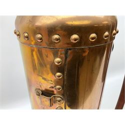 Large copper ‘Waterloo’ fire extinguisher by Read and Campbell Ltd and another Safex example 
