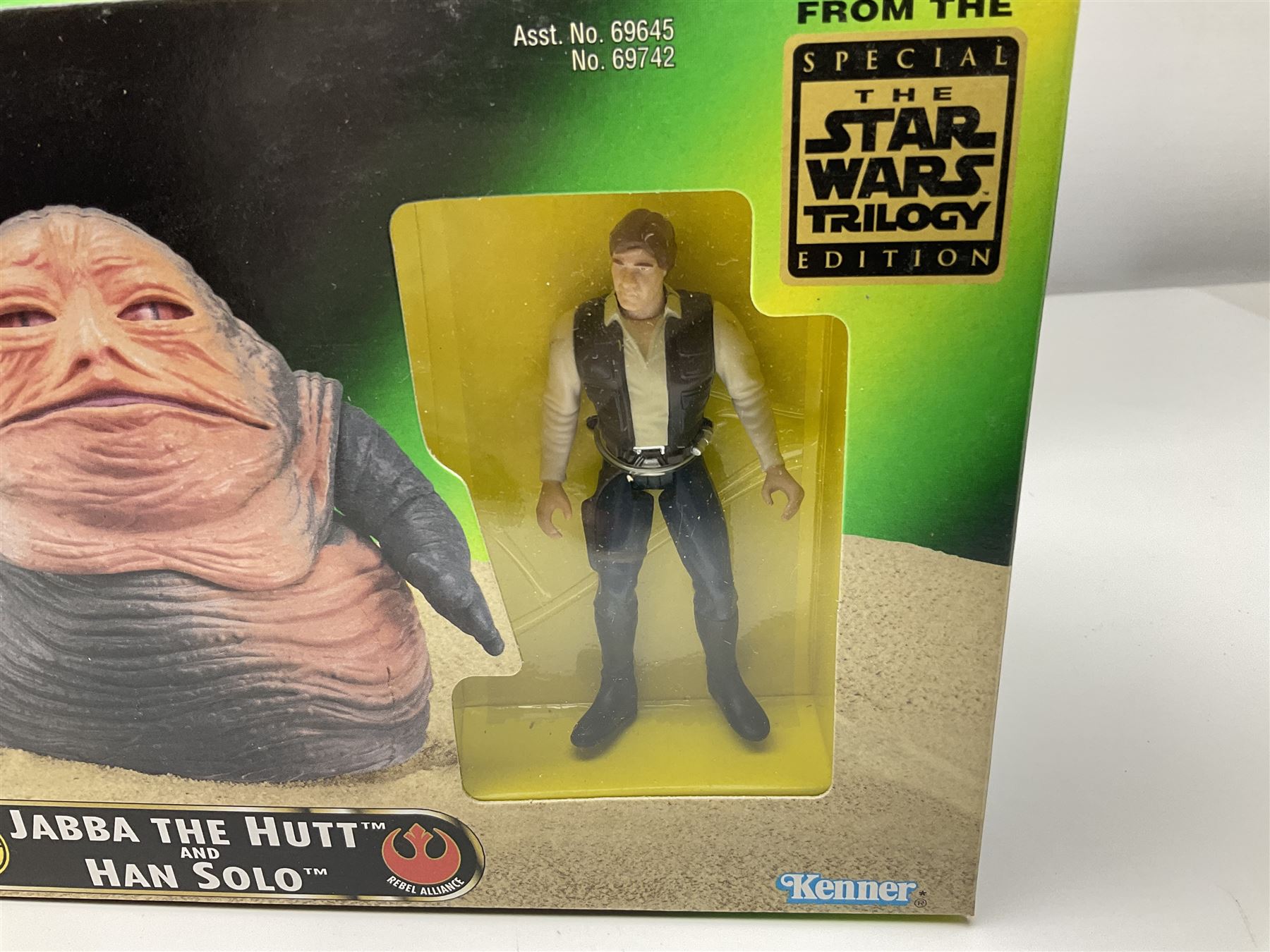 Star Wars - The Power of the Force - Electronic X-Wing Fighter; Rancor and Luke Skywalker; Bantha and Tusken Raider; Jabba the Hutt and Han Solo; and Ronto and Jawa; all in sealed boxes (5)