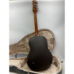 Ovation Ultra Series Model No.1512 electro acoustic guitar, 1980s/90s with textured black bowl back, natural spruce top and mahogany neck, serial no.232916 L104cm; in Hiscox Liteflite case with GuitarKes Workshop set-up and service certificate date October 2021
