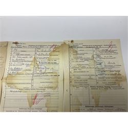 WW2 German Luftwaffe Service Record Folder and Book