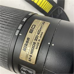 Nikon ED 'AF-S Nikkor 200-400mm 1:4G' lens, serial no 300970, with case