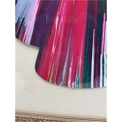 Damien Hirst (British 1965-): 'Rocket Ship Spin Painting 2009',
 acrylic on die-cut wove paper, with inkstamp signature verso and artist's blindstamp, pub.  Pinchuk Art Centre, Ukraine  69cm  x  46cm
