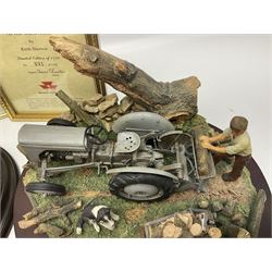 Two Country Artists figures, After the storm no CA831, limited edition 891/1750 and The Harvesters, limited edition 824/850, both with wooden base and certificates of authenticity