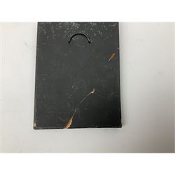 Terry Pratchett Discworld plaques, designed by Clarecraft, comprising 'the First Discworld Event Clarecraft August 95', the collectors guild joining shield, the fools guild DW99C, the seamstresses guild DW98C, the musicians guild DW00C together with 'Door of the mended drum' wall hanging DW17. 