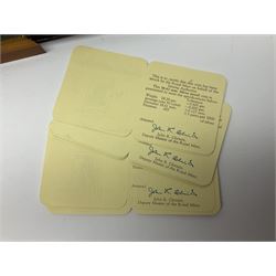 The Royal Mint 'Conservation Coin Collection' formed of twenty-four silver proof coins, housed in the wooden display case, with information booklet