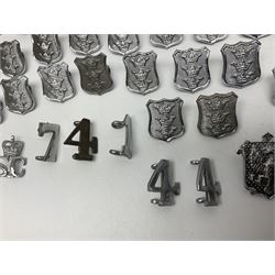 Police - large quantity of cap and collar badges, collar numbers and buttons for Hull City Police, Humberside Police, Lincolnshire Constabulary, York & North East Yorks Police etc; all queen's crown; and three helmet plates including one king's crown