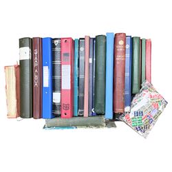 Great British and World stamps, including pre-decimal Queen Elizabeth II, Belgium, Canada, Costa Rica, Honduras, Japan etc, housed in various albums, stockbooks and loose, in one box