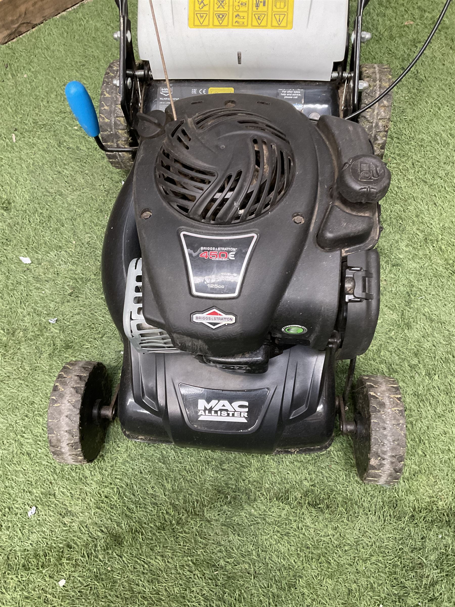 MacAllister 14” rotary lawnmower, Briggs & Stratton 450E 125cc engine  - THIS LOT IS TO BE COLLECTED BY APPOINTMENT FROM DUGGLEBY STORAGE, GREAT HILL, EASTFIELD, SCARBOROUGH, YO11 3TX