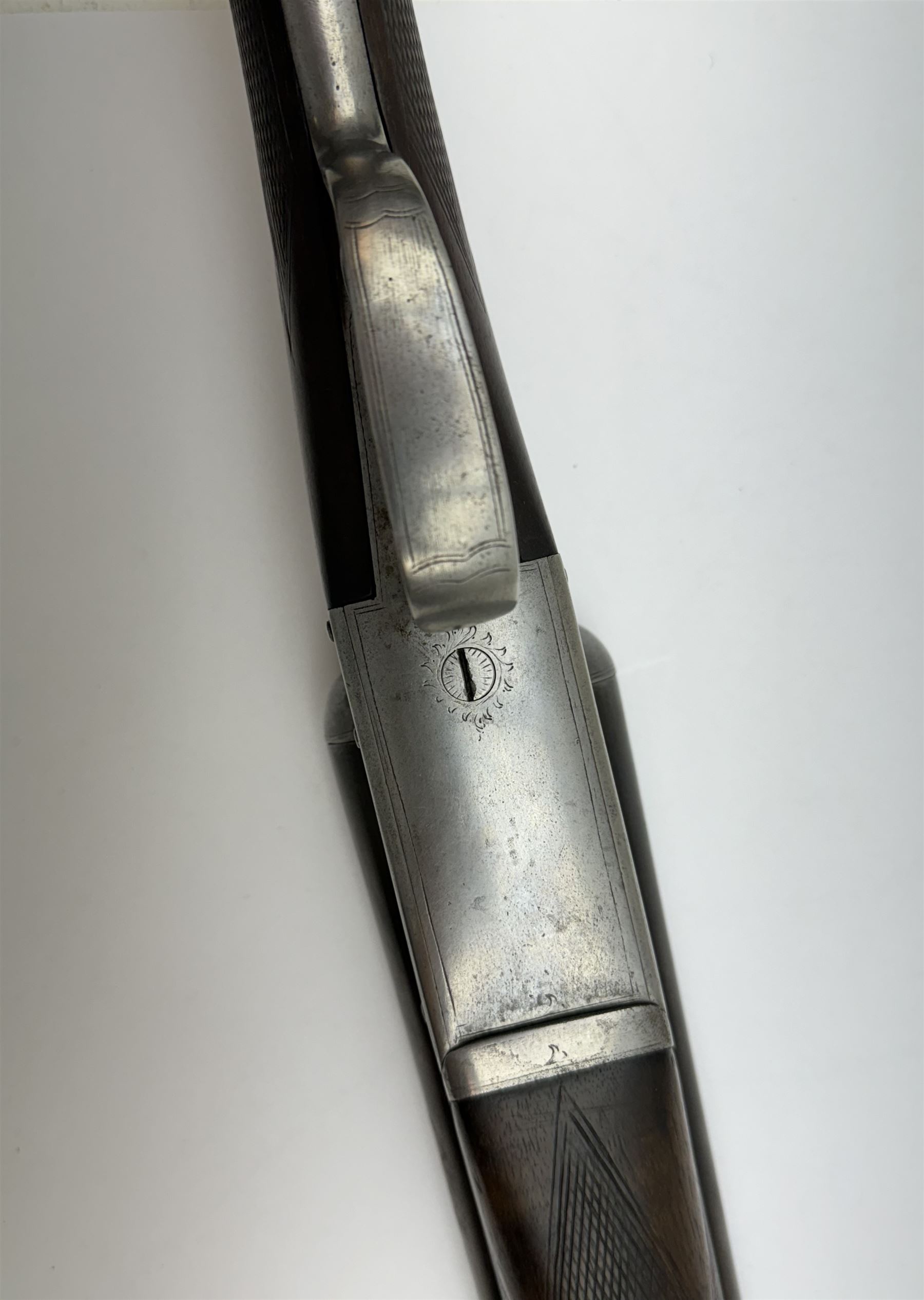 SHOTGUN CERTIFICATE REQUIRED - English 12-bore double trigger side by side double barrel shotgun serial no. 147696 