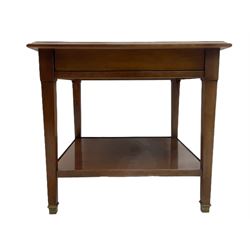 Grange Furniture cherry wood square lamp table