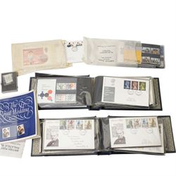Great British and world stamps, including Queen Elizabeth II mint decimal issues, 1976 Montreal Olympics Collection in two volumes, first day covers in two folders, loose stamps etc