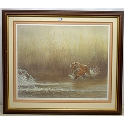 John Seery-Lester (British/American 1946-): 'Ranthambhore Rush', limited edition print No.215/950 pub. 1992 signed and numbered in pencil 58cm x 70cm