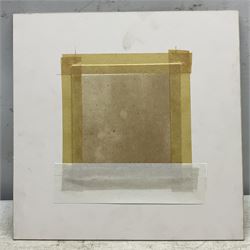 Frederick (Fred) Lawson (British 1888-1968): Snow on the Hôtel de Sens - Paris, gouache and watercolour signed 12.5cm x 12.5cm 