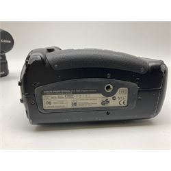 Canon EOS 1n Digital camera body, serial no. 260436, with 'Canon Zoom Lens EF 35-80mm 1:4-5.6 II Canon Inc. 52mm' lens, Kodak Professional DCS 520 digital module, and charger, serial no. K520C03165, together with Nikon F5 camera body with Kodak Professional DCS 760 digital module and charger, serial no. K760C03802