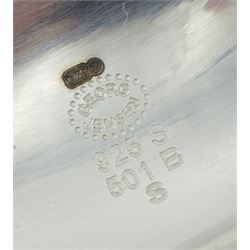 Georg Jensen silver curve bangle, No 501B, designed by Regitze Overgaard