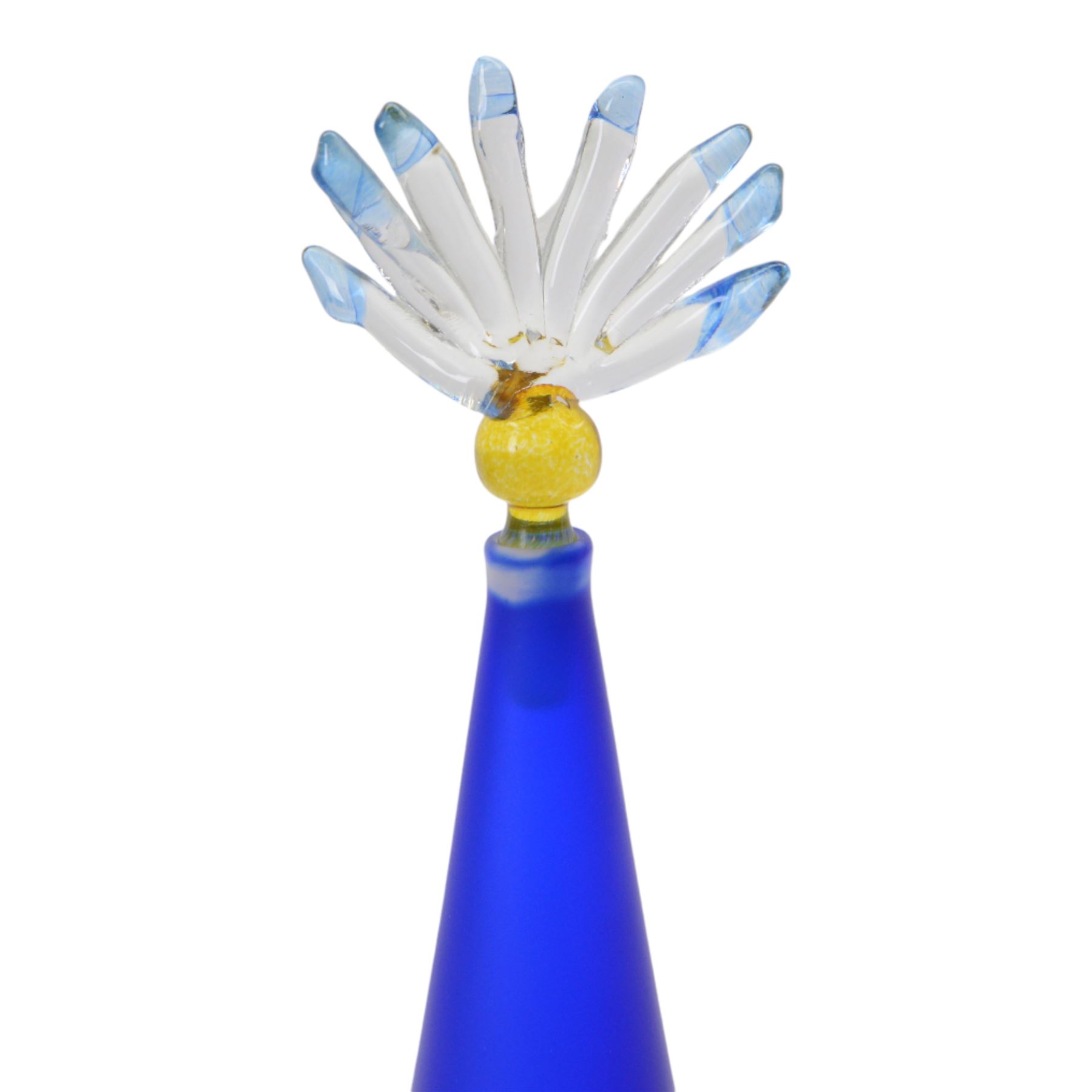 Bob Crooks (1956-) for First Glass, three glass scent bottles and stoppers, largest H24cm