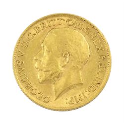 King George V 1911 gold full sovereign coin