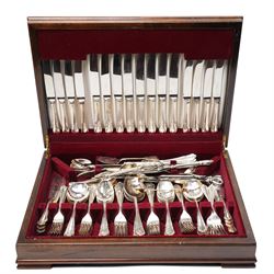 Canteen of silver plated Dubarry pattern cutlery for eight covers together with some addit...