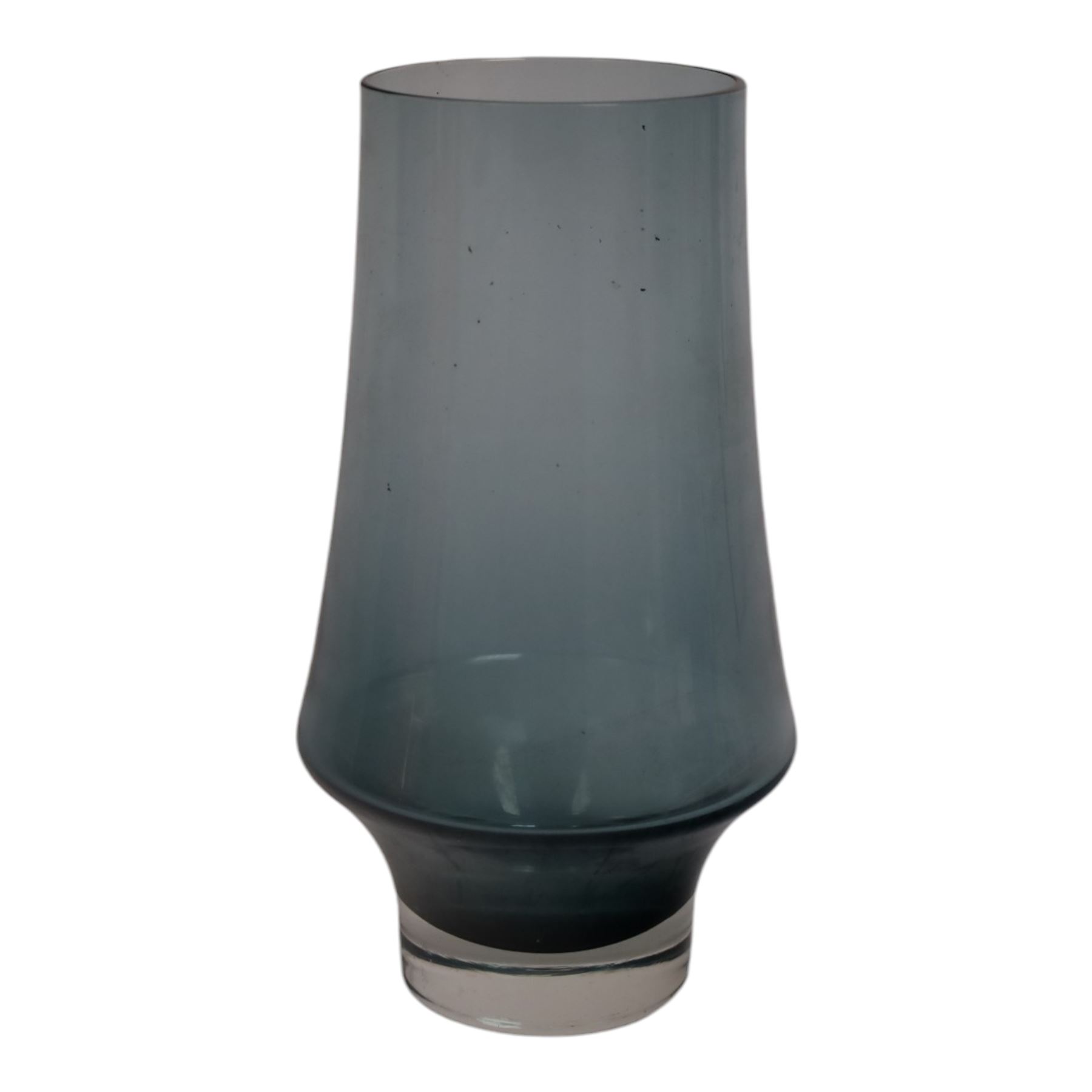 Mid-century Swedish Aseda blue vase, together with sea glasbruk orange vase and one other, tallest H22cm 