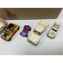 Large quantity of unboxed, playworn, incomplete and repainted die-cast models by various makers