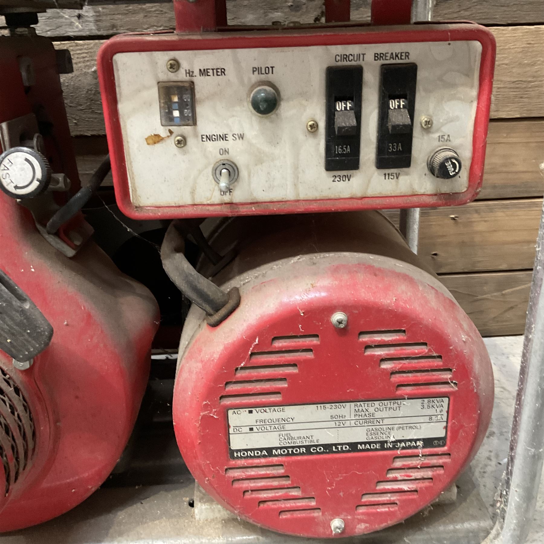 Honda E3500 petrol generator