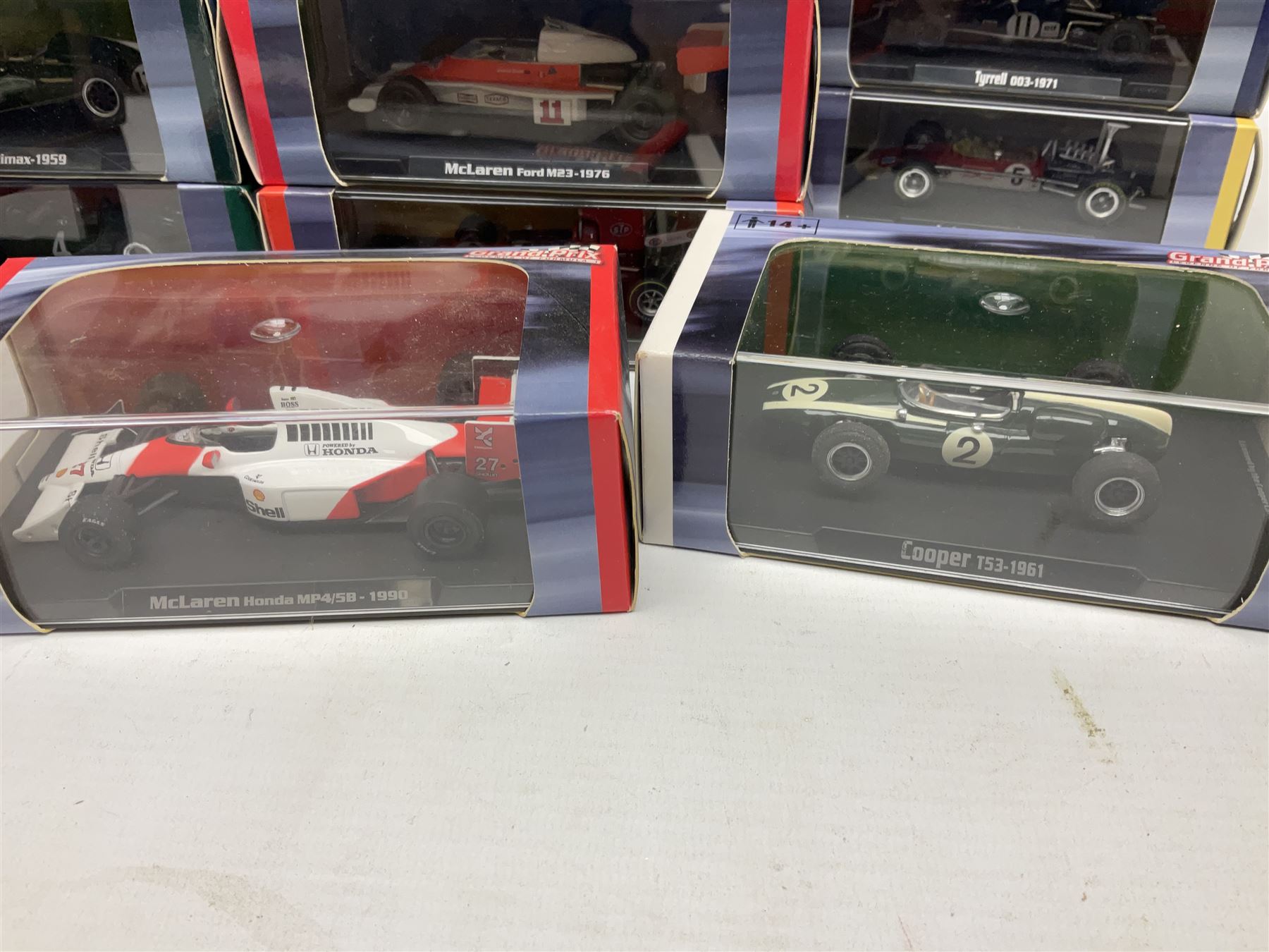 Thirty one Atlas Editions Grand Prix Legends of Formula 1 series die cast models all boxed with booklets 31 Toys Models