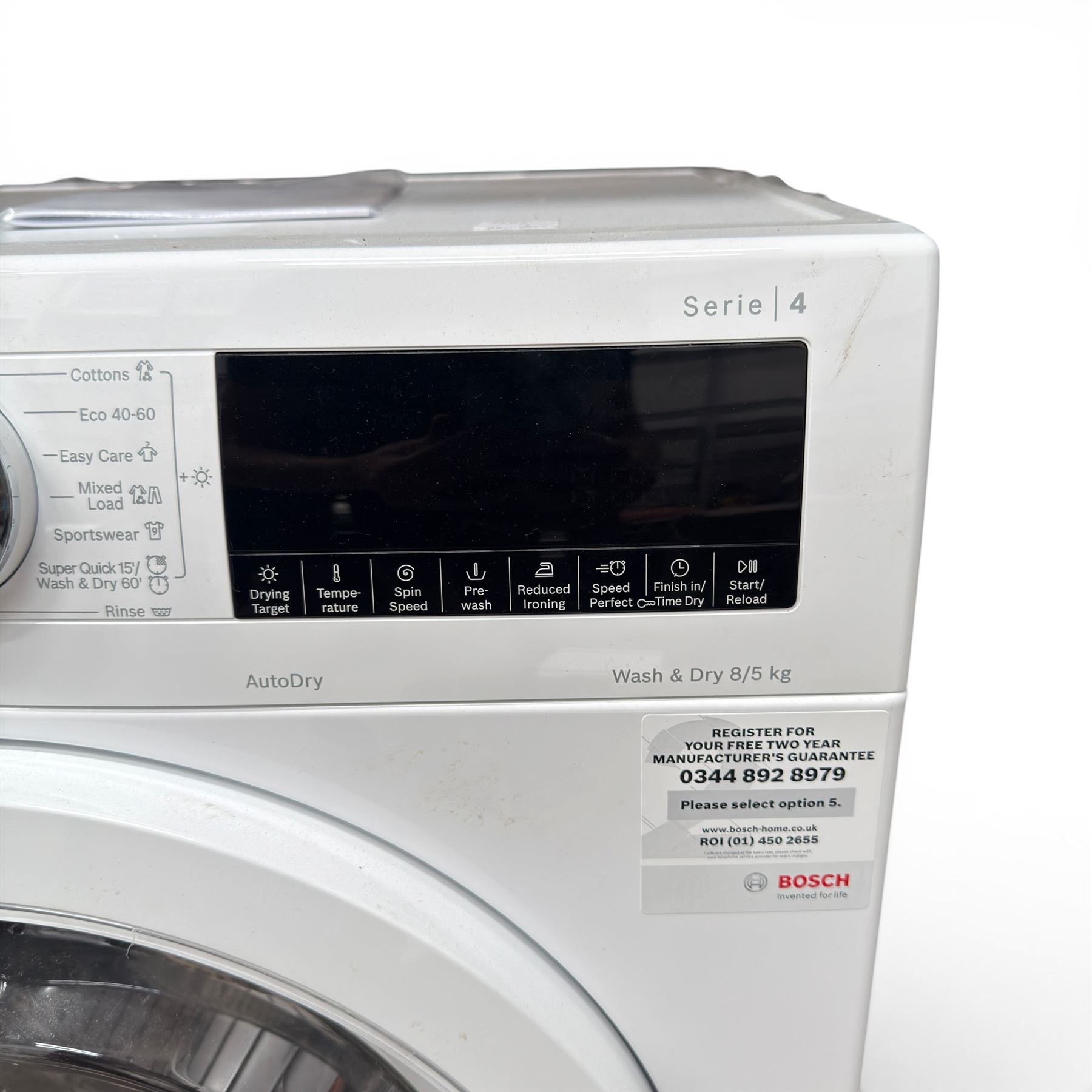 Bosch - Washer dryer 8/5 kg max. 1400 rpm - WNA134U8GB