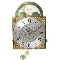 18th century longcase clock movement, the steel and brass dial inscribed Porthouse, Darlin...