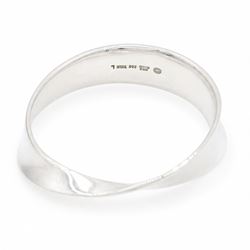 Georg Jensen silver Mobius bangle designed Vivianna Torun, No. 206