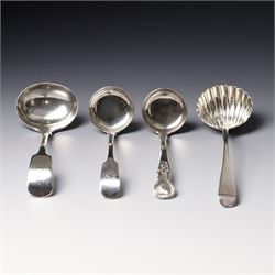 19th century Scottish silver fiddle pattern toddy ladle, Edinburgh 1837 Maker Millidge & S...