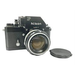  Nikon Photomic FTN Apollo version camera body, serial no. 7418483, circa 1973, with 'Nikon NIKKOR-S Auto 1:1.4 f=50mm' lens, serial no. 1195650  