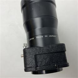 Mamiyaflex C3 TLR camera body, serial no. 2399634, with 'Mamiya Sekor 1:4.5 f=18cm' lens, serial no. 690864 and 736076