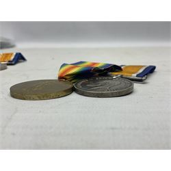 Two WW1 Lincolnshire Regiment pairs of medals, each comprising British War Medal and Victory Medal awarded to 37415 Pte. F. Spendlove and 45987 Pte. A.E. Billyard; all with ribbons; some biographical details (4)