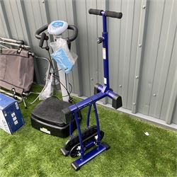 Various home exercise machines, vibrating machine, leg master and other - THIS LOT IS TO BE COLLECTED BY APPOINTMENT FROM DUGGLEBY STORAGE, GREAT HILL, EASTFIELD, SCARBOROUGH, YO11 3TX