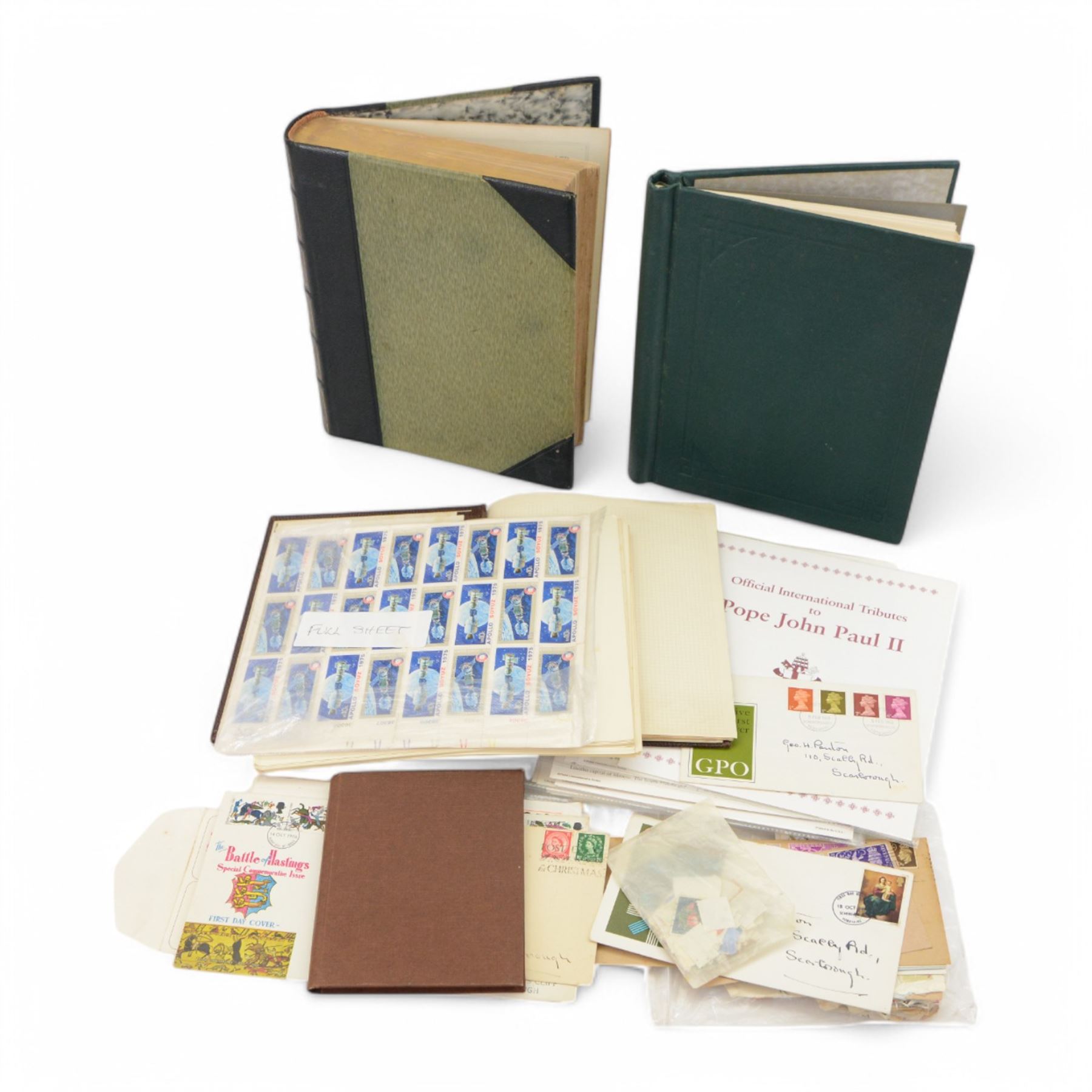 World stamps including Pitcairn Islands, Montserrat, Cayman Islands, Australia, New Zealand, Bahamas, British Solomon Islands etc, housed in 'The Imperial Postage Stamp Album', other albums and loose