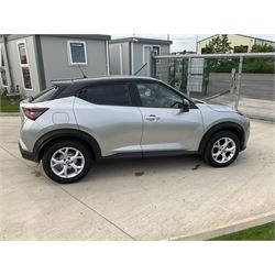 FG70 YZV - Nissan Juke - 2020, 1.0L, Acenta 5dr, silver, two keys, 4350 miles, automatic, petrol, v5 present, excellent condition, on instruction from a recent estate clearance - buyers premium 10% + VAT. (12%inc.) - THIS LOT IS TO BE COLLECTED BY APPOINTMENT FROM DUGGLEBY STORAGE, GREAT HILL, EASTFIELD, SCARBOROUGH, YO11 3TX