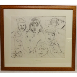 Philip Naviasky (British 1894-1983): Portrait Studies, pencil drawing unsigned 46cm x 60cm and 68cm x 45cm (2)  Provenance: From Naviasky estate portfolio  