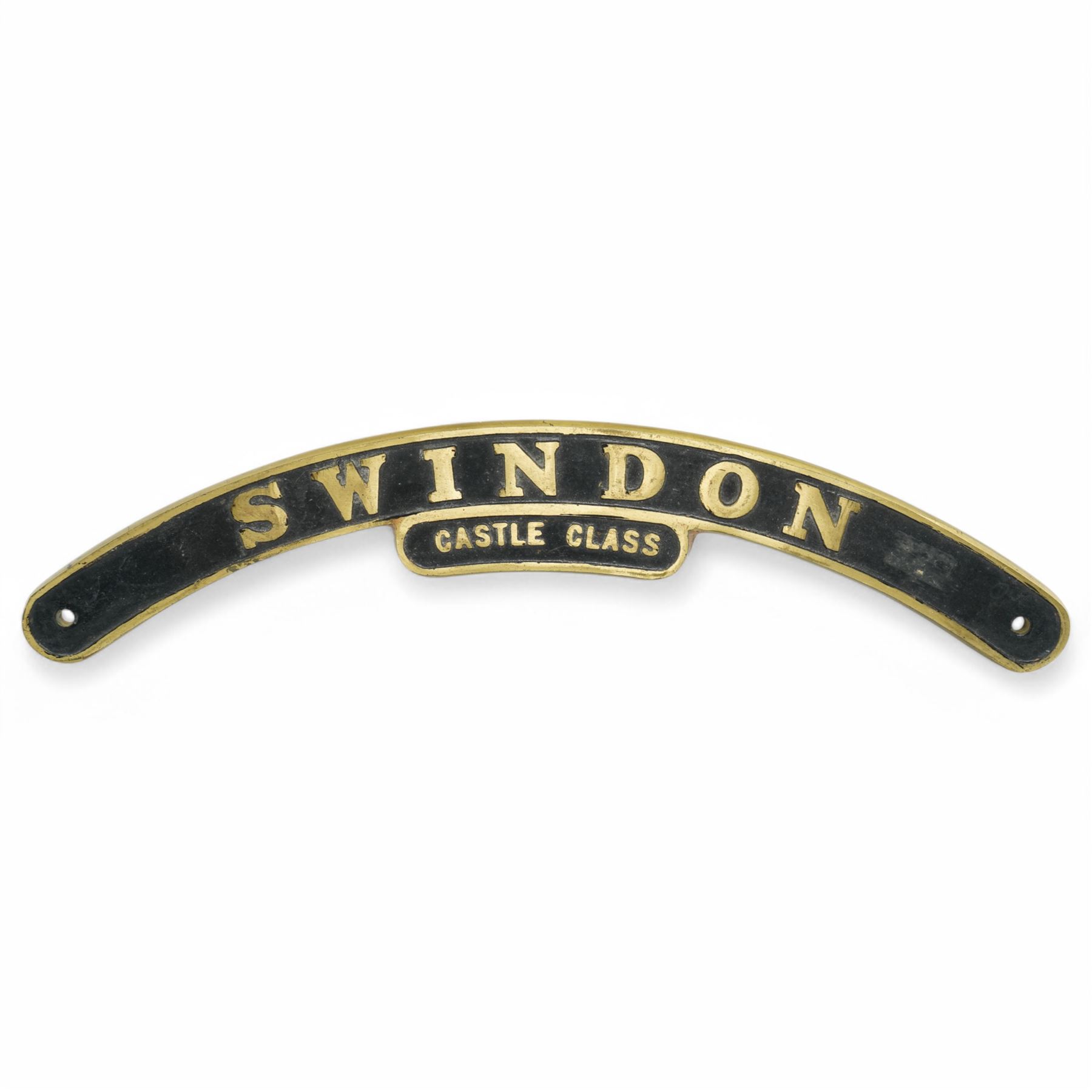 GWR Nameplate 'Swindon - Castle Class', L30cm 