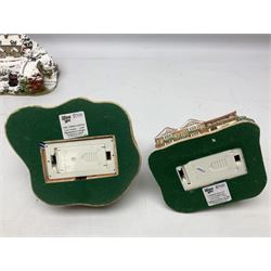 Five Lilliput Lane Illuminated Cottages, comprising Christmas is Coming, with box and deed, Christmas at Mol's, with box and deed, Christmas in Canterbury, with box and deed, Christmas Lights at Sweet Delights and The Three Kings, with box and deeds, together with twelve other Lilliput lanes, to include The First Noel, with box and deed, Winters Moonlight, Yuletide treats, with box and deed etc (17)