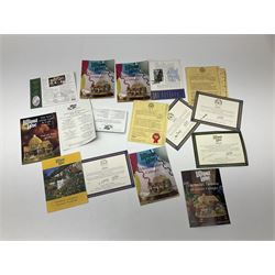 Ten Lilliput Lane models, to include Firemans Watch, The Rest House and Green Gables, Titmouse Cottage etc, all with deeds and original boxes (10)