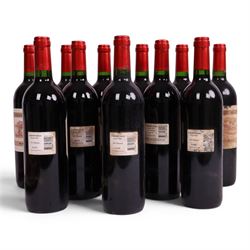 Chateau Dauzac 2002 Margaux, 750ml, 13% vol, twelve bottles