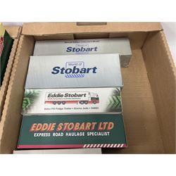 Eddie Stobart - Lledo Trackside ES1002 2-Piece Tin-plate Depot and AEC Platform Trailer together with six limited edition advertising/promotional vehicles; eight Atlas Editions die-cast models; and three other items (18)