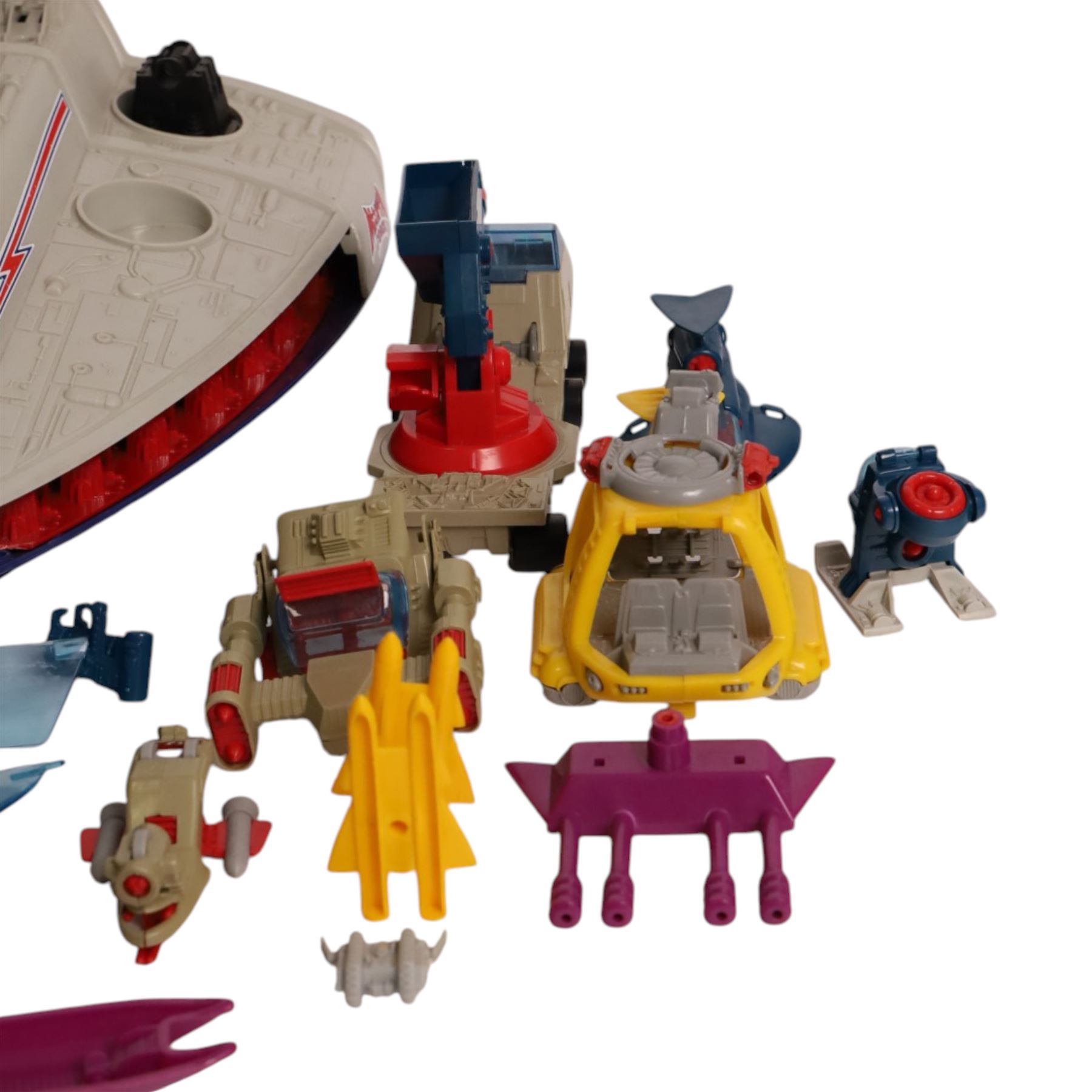 Bluebird Toys Manta Force Command Ship, Red Venom, figures and accessories