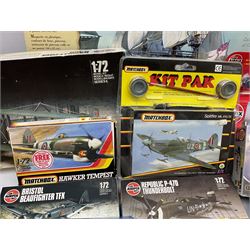 Revell 1:146 scale construction kit of HMS Victory; boxed; and ten other construction kits of aircraft by Airfix, Revell and Matchbox; all boxed (11)