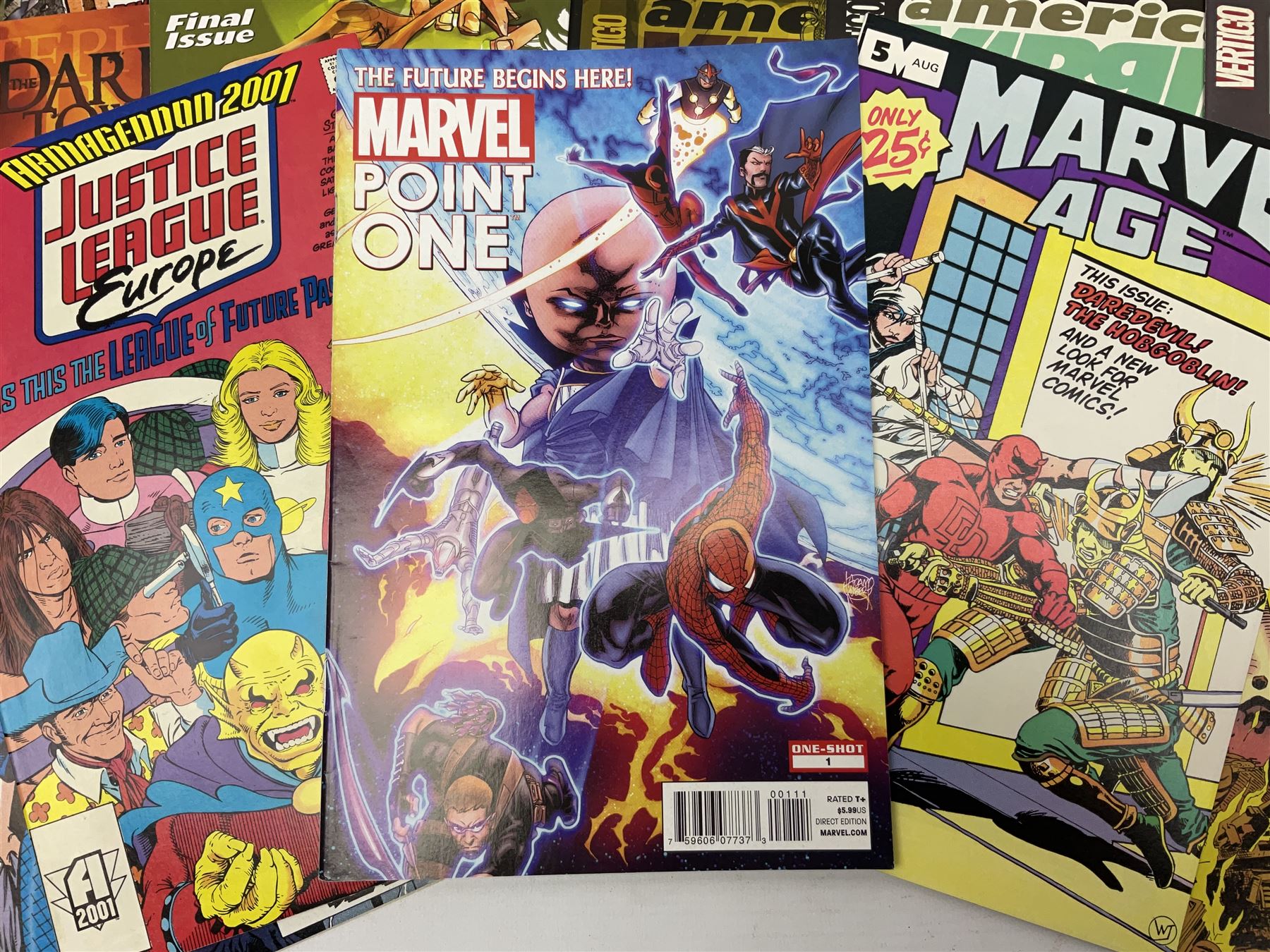 Mixed collection of Marvel, DC and Vertigo (1983-2012) comics, including Marvel Point One (2012) no.1 and Hawkman (1994) no.9 (51) 
