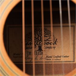Tanglewood TW-400SM acoustic guitar, made in Korea, L105cm