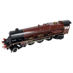 Hornby 0 gauge LMS Princess Royal Class 4-6-2 locomotive 'Princess Elizabeth' no.6201, with tender, in LMS maroon livery, in original wooden case