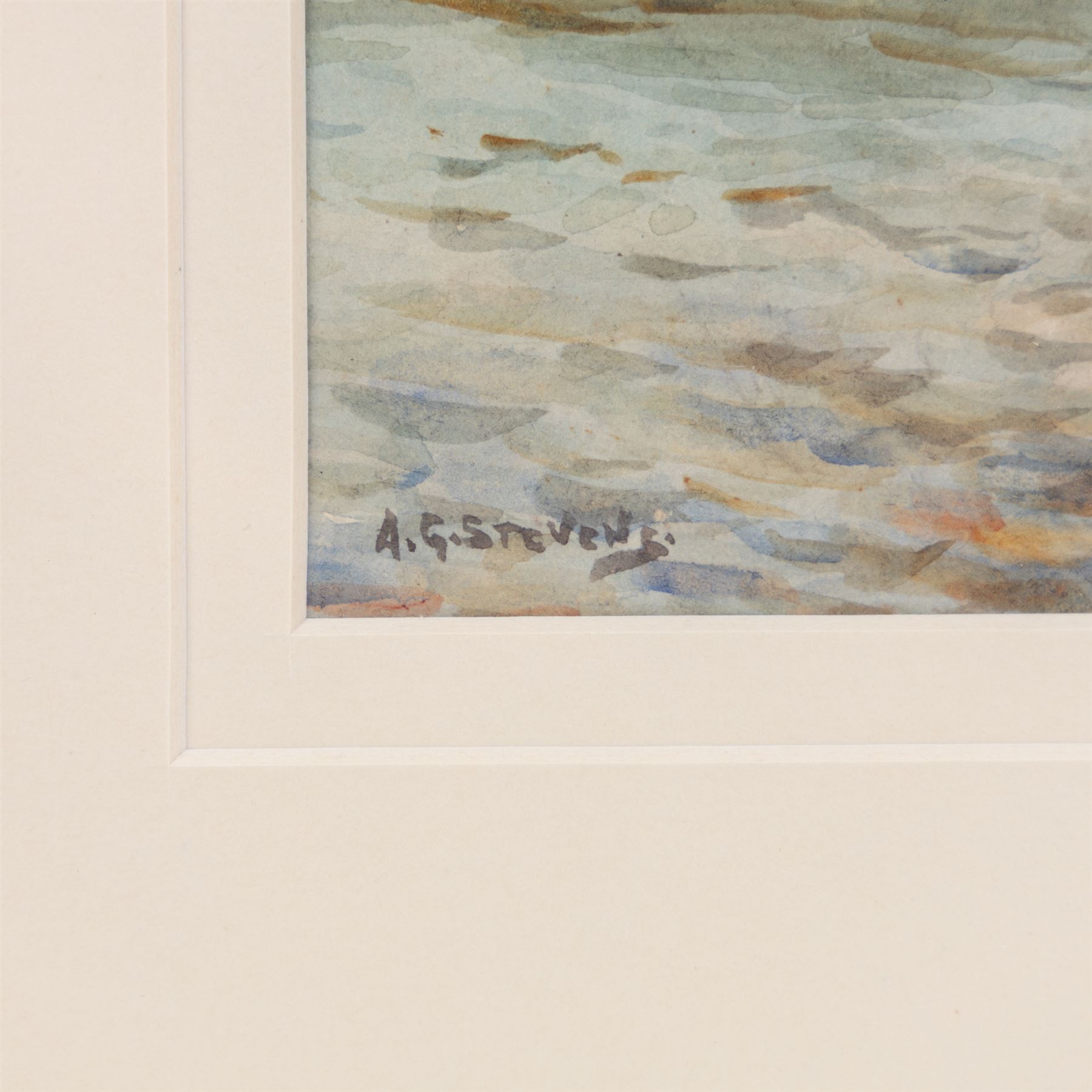 Albert George Stevens (Staithes Group 1863-1925): Tate Hill Pier - Whitby, watercolour signed 18cm x 29cm